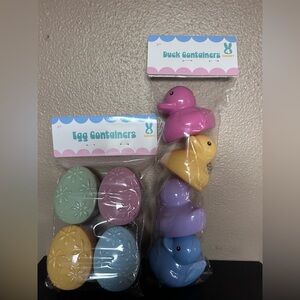Colorful Egg and Duck Containers
